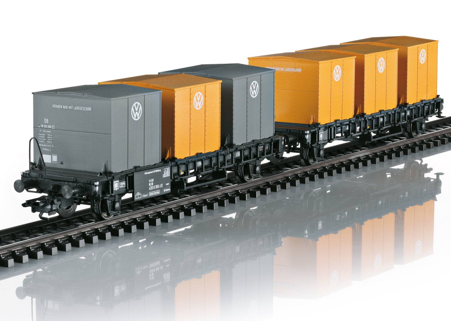 Märklin 46661 H0 DB containertransportwagen Laabs Volkswagen