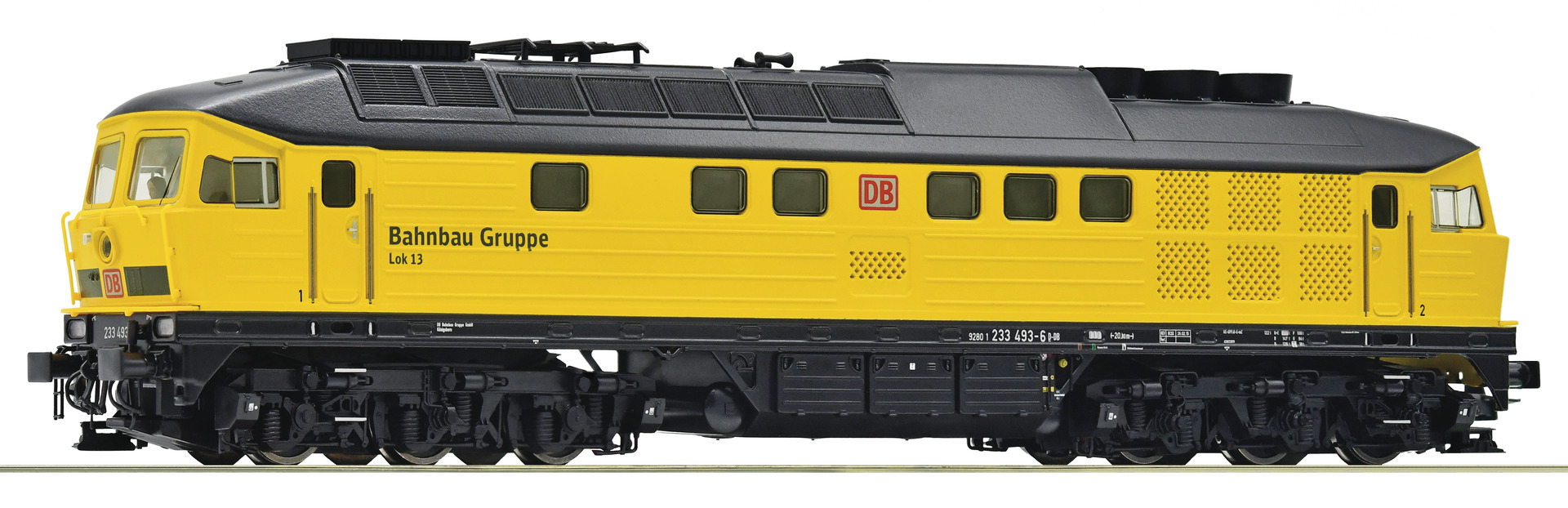 Roco 52468 H0 Diesellocomotief 233 493 DB Bahnbau, DC dss