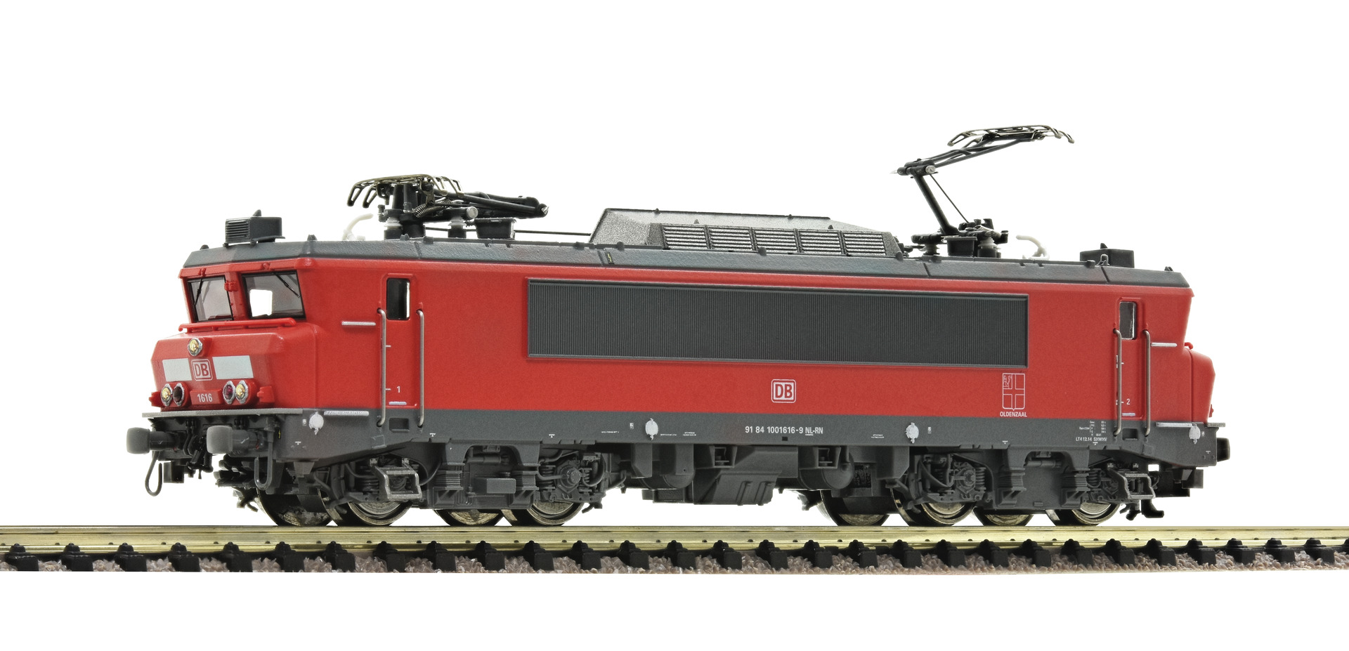 Fleischmann 732171 N DB elektrische locomotief 1616 rood, digitaal sound