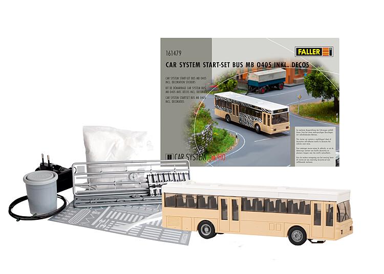 Faller - Car System Start-Set bus MB O405 incl. decoration stickers - FA161479 - modelbouwsets, hobbybouwspeelgoed voor kinderen, modelverf en accessoires