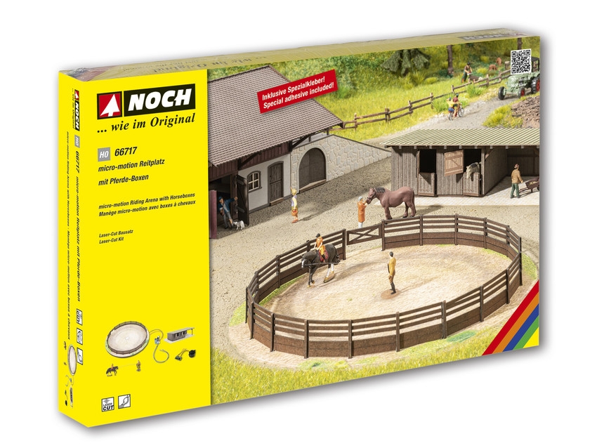 Noch 66717 H0 Micro-motion manege met paardenstal