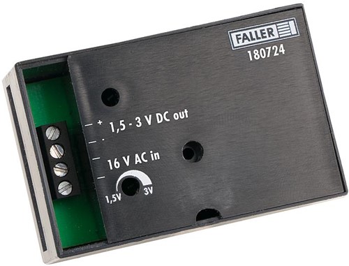 Faller 180724 Spanningstransformator 16 V AC, 1,5-3 V DC