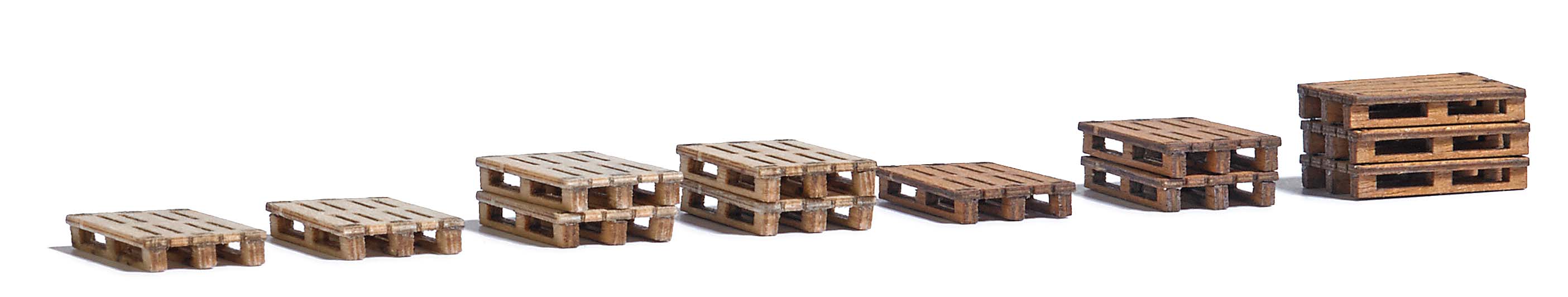 Busch 1810 H0 Echt houten pallets