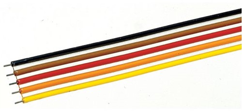 Roco 10625 5-polige platte kabel, 10 meter