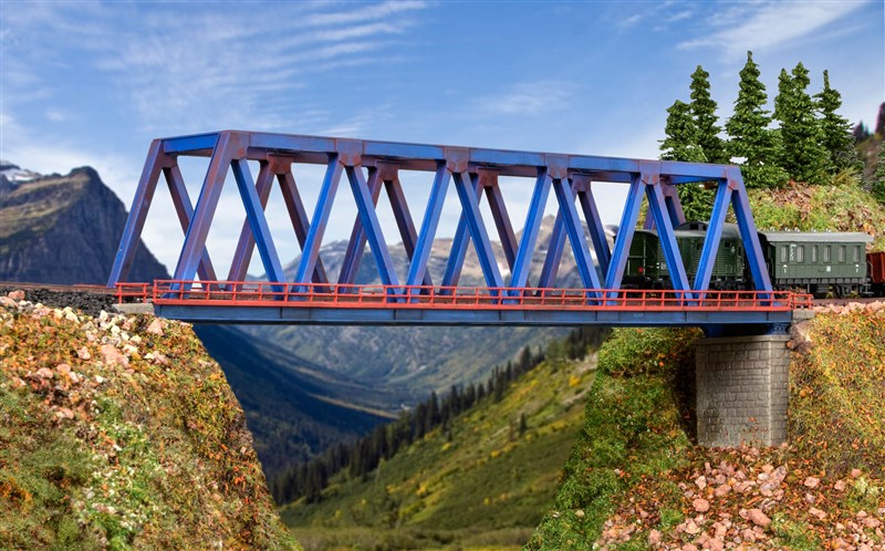 Kibri 37667 N/Z Spoorbrug met bruggenhoofden