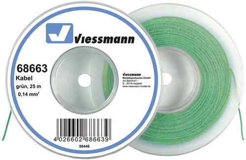 Viessmann 68663 Draad groen, 0,14 mm, 25 meter