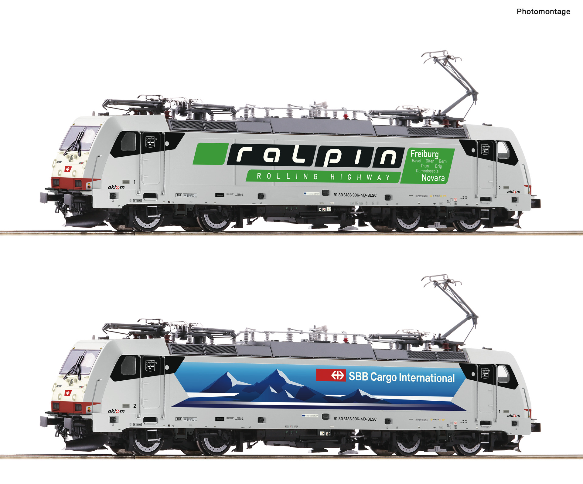 Roco 70733 H0 SBB/RAlpin elektrische locomotief BR 186 906-4, DC sound