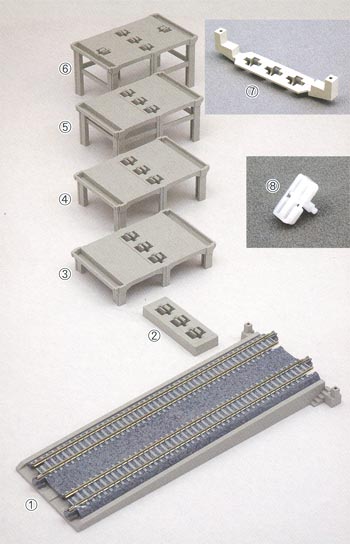 Kato 23-048 N 12-delige set brugpijlers