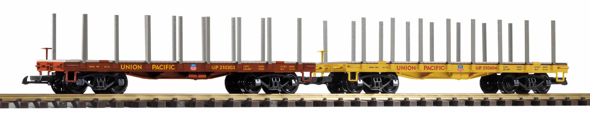 Piko 38774 G 2-delige set rongenwagens Union Pacific