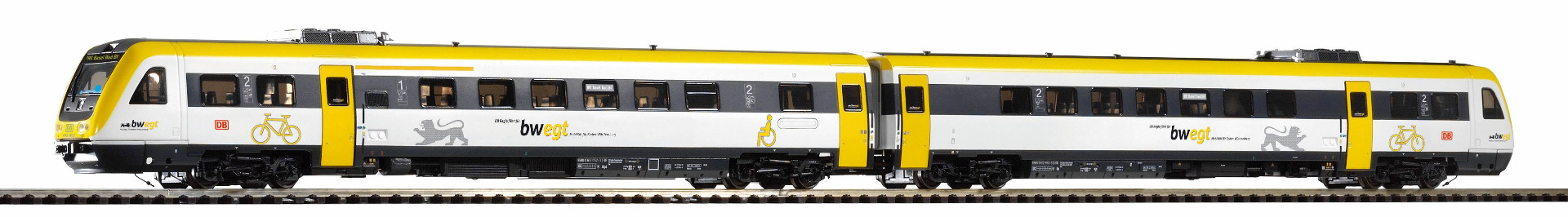 Piko 52007 H0 DB dieseltreinstel VT 612 Regioswinger 'bwegt', DC dss