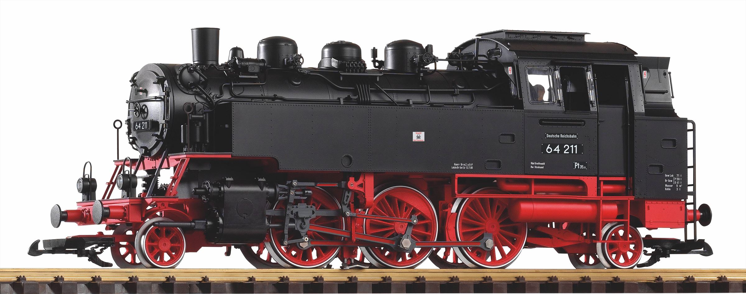 Piko 37214 G Stoomlocomotief BR 64 DR III