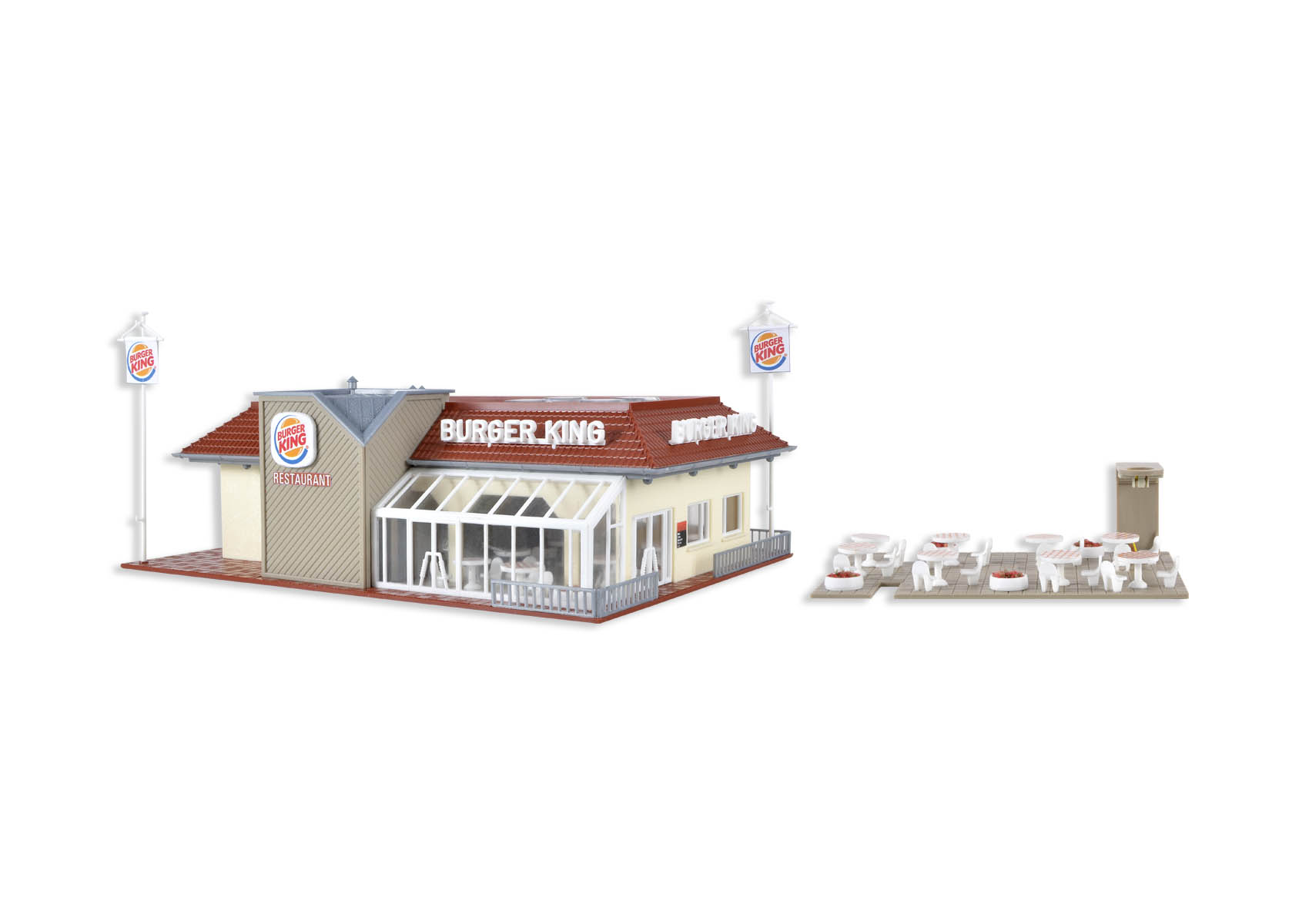 Vollmer 43632 H0 Burger King fastfood restaurant
