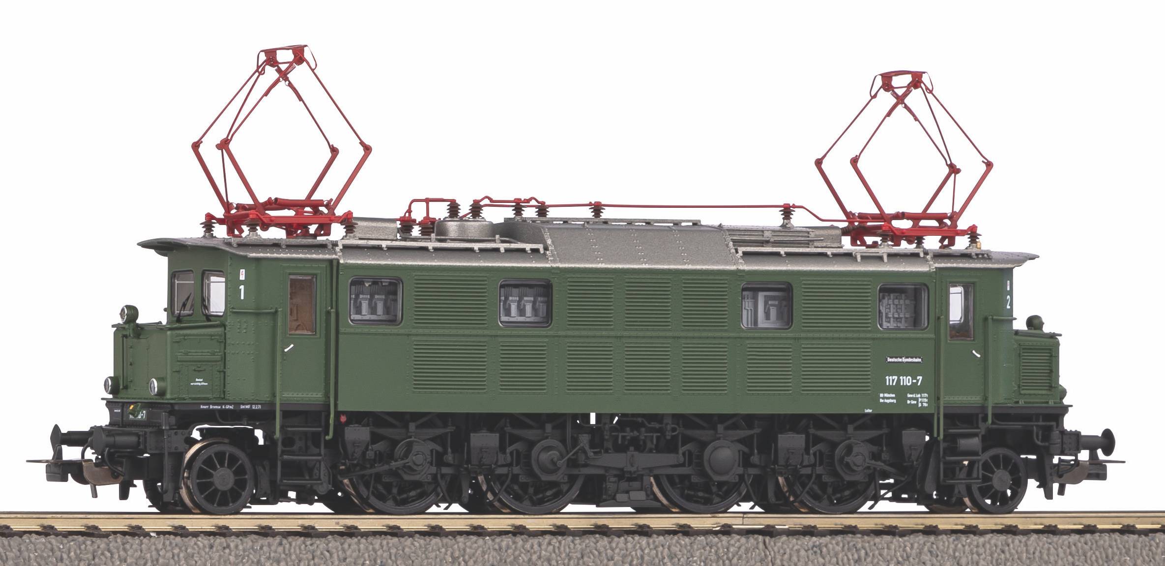 Piko 51492 H0 Elektrische locomotief/Sound 117 110 DB IV + PluX22 Dec.