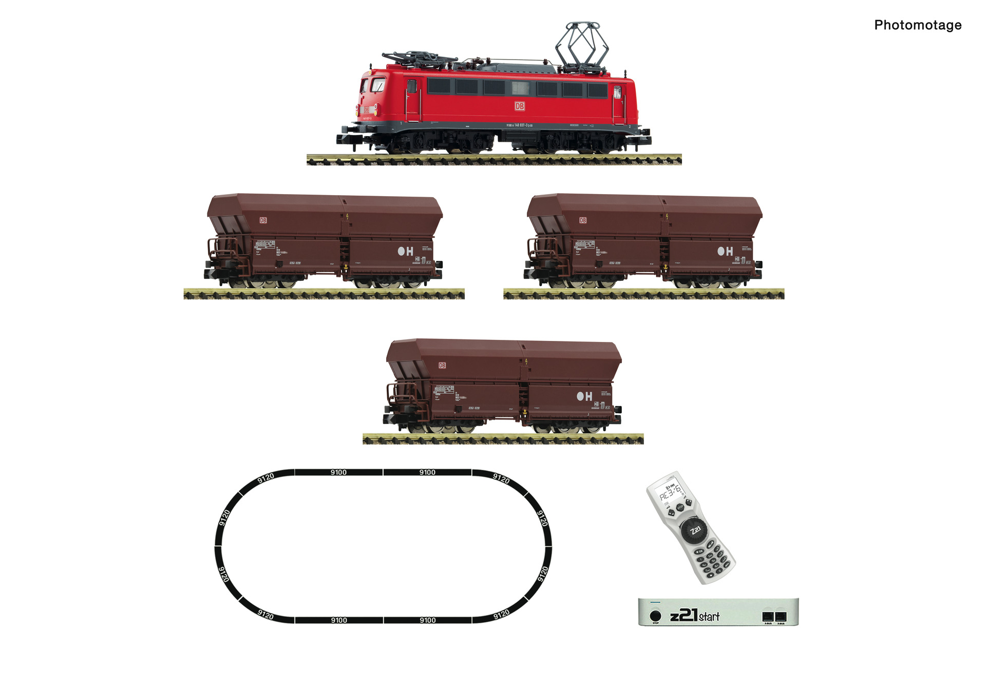 Fleischmann 5170002 N z21 Set Elektrische locomotief BR140+Gz