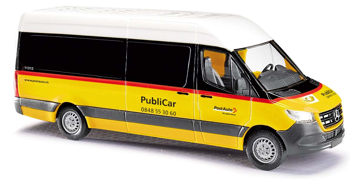 Busch 52613 H0 Mercedes-Benz Sprinter Postbus Schweiz