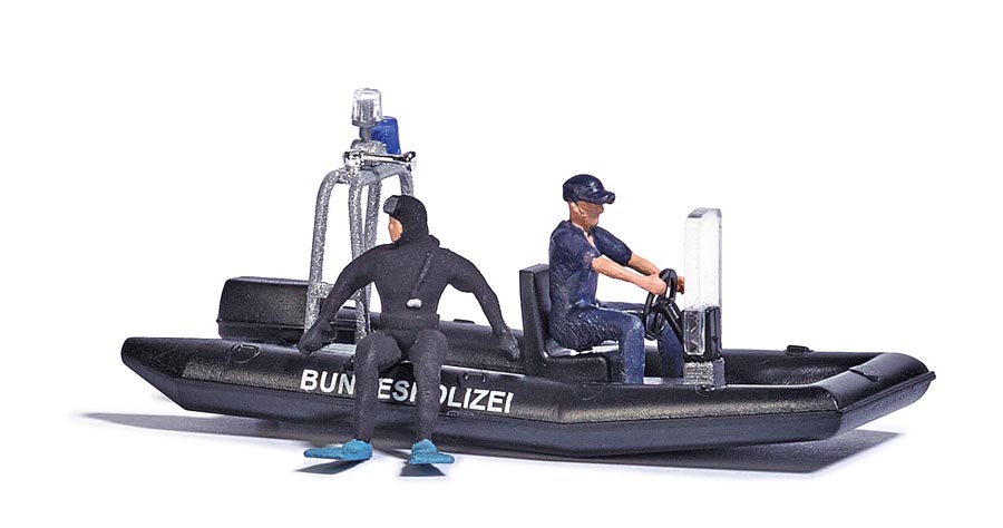 Busch 5485 H0 Meertje met varende politieboot