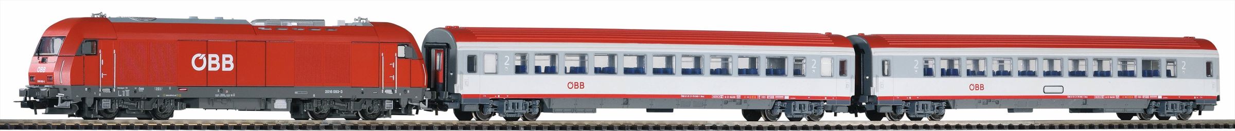 Piko 59017 H0 PSCwlan S-Set ÖBB Personenzug Rh 2016 mit 2 wg. VI