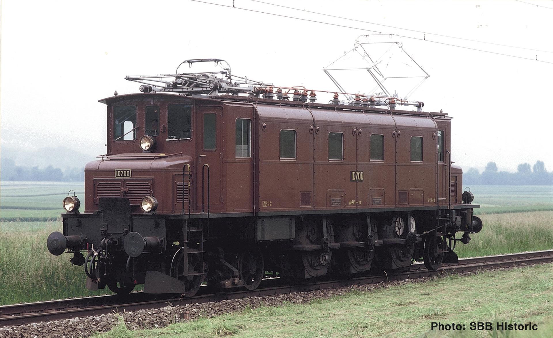 Roco 70089 H0 SBB elektrische locomotief Ae 3/6I 10700 bruin, DC dss