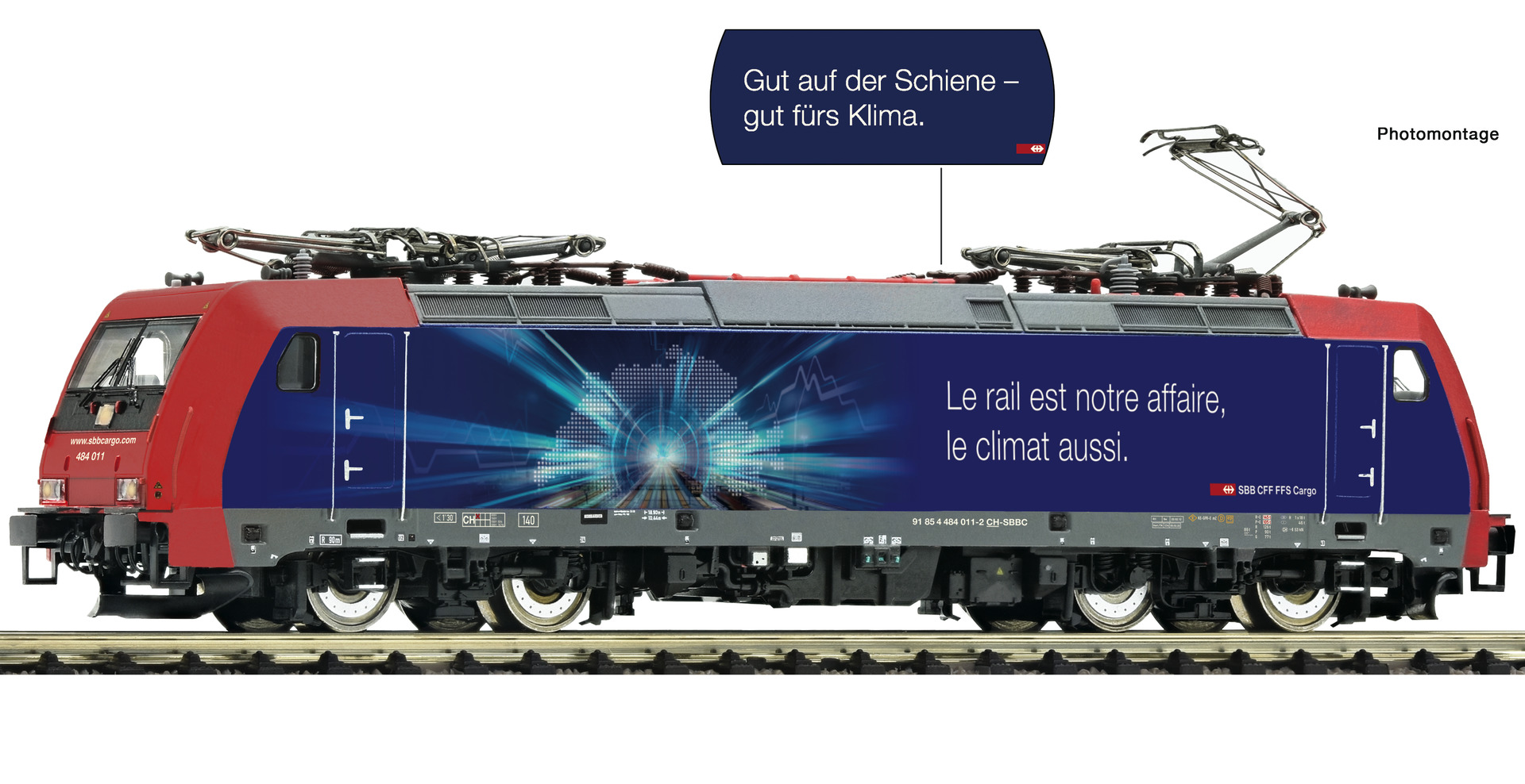Fleischmann 738811 N Elektrische locomotief Re 484 SBB Cargo