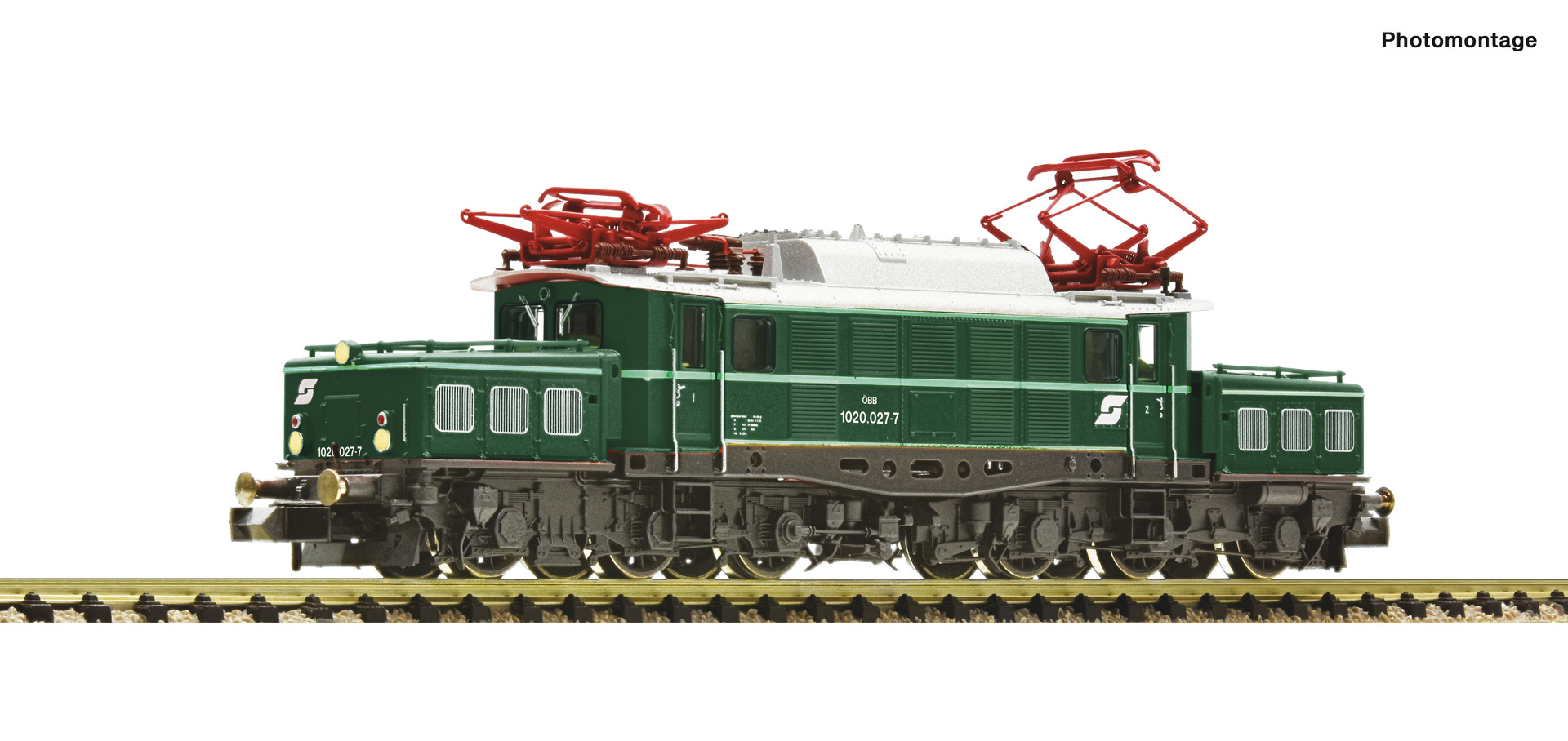 Fleischmann 739492 N Elektrische locomotief 1020 027, grün Snd.