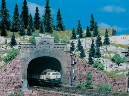 Vollmer 47813 N Tunnelportaal dubbelspoor, 2 stuks