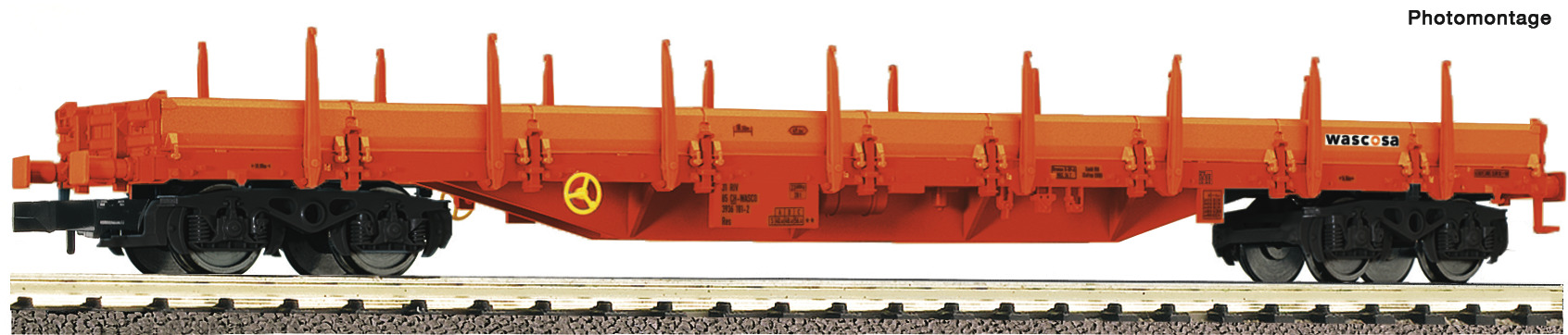 Fleischmann 828826 N Rungenwagen 4ax, orange