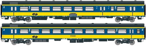 Exact-Train 11060 H0 2-delige set NS ICR rijtuigen buurland BKD & B