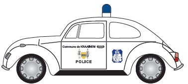 Herpa 947879 H0 VW Kever Politie (B)