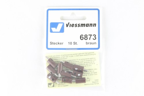 Viessmann 6873 Stekkers bruin, 10 stuks