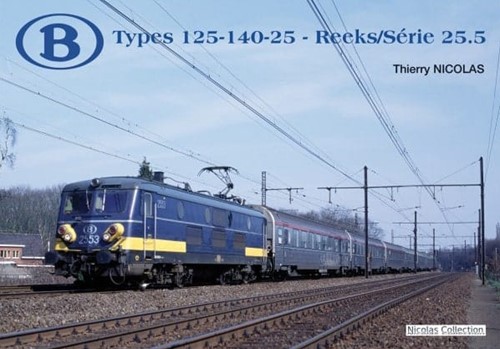 Boek Reeks 25.5, NMBS - Benelux - type 125 - 140 - 25 - België - Th. Nicolas