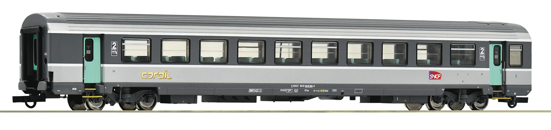 Roco 74539 H0 SNCF Corailrijtuig 2e klas B10rtu