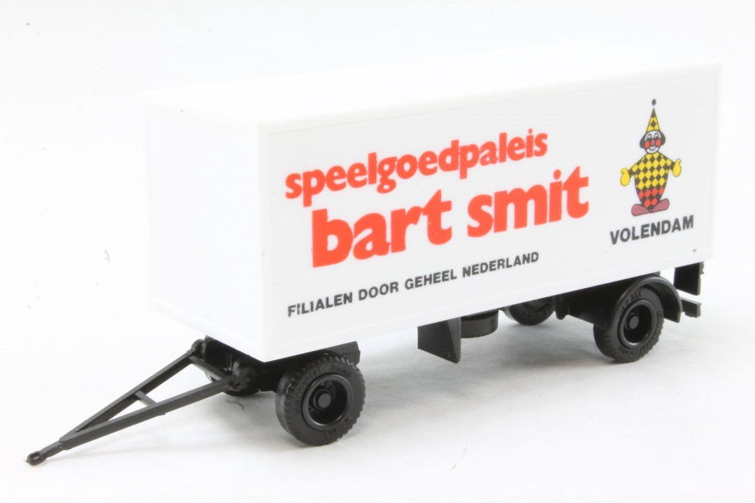 Stereotype Hoelahoep Daarom Herpa H0 NL Scania bakwagen met aanhanger Bart Smit | MARNAN.eu